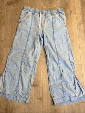 Gap wide leg denim L